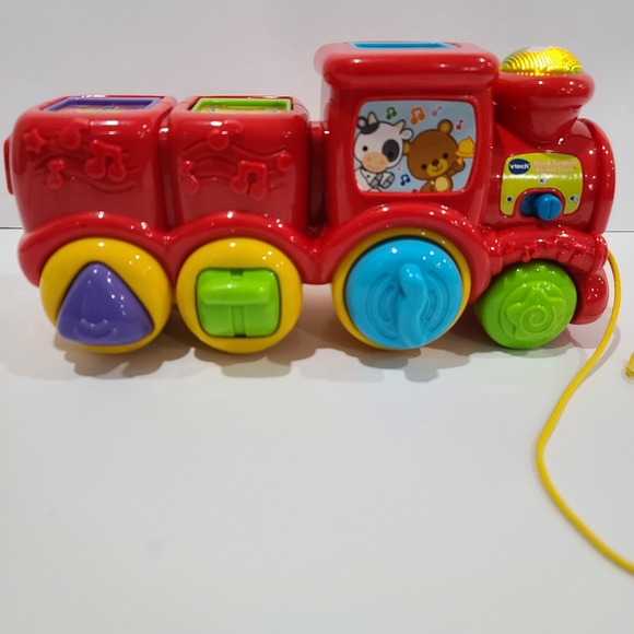 Vtech Roll and Surprise Animal Train Pop Up Animals.  10" - Picture 4 of 16